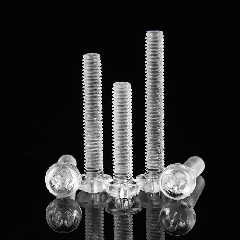 金超圆头塑料透明螺丝钉