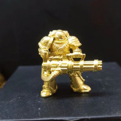 纯铜麦克法兰战锤人偶重型机甲战锤40K星际战士官长加特林模型兵