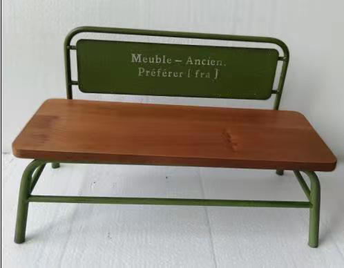 铁艺复古绿色迷你长条花