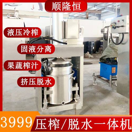 椰子椰汁大产量双桶榨汁压榨机酒槽红曲米过滤压榨刺梨收汁榨汁机