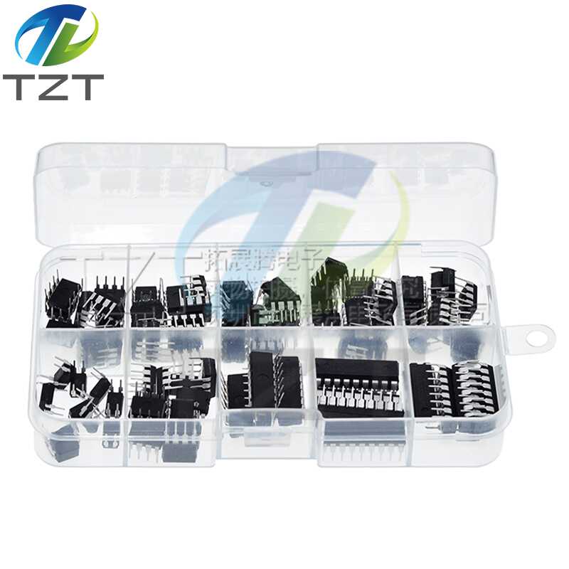 85Pcs 集成电路 DIP IC 10种规格LM324芯片套件NE555单精度定时器