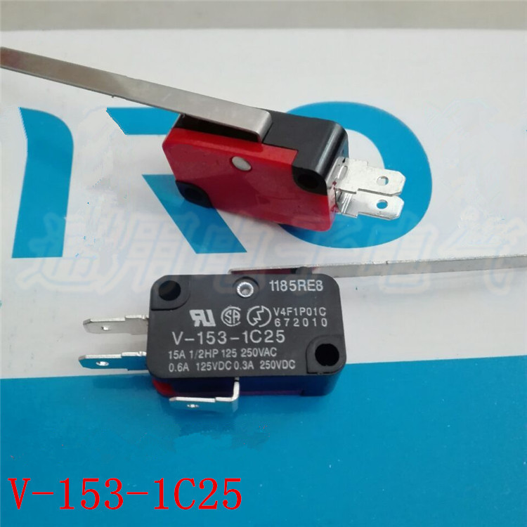 长柄微动开关 V-153-1C25 限位开关 1185RE8 行程开关