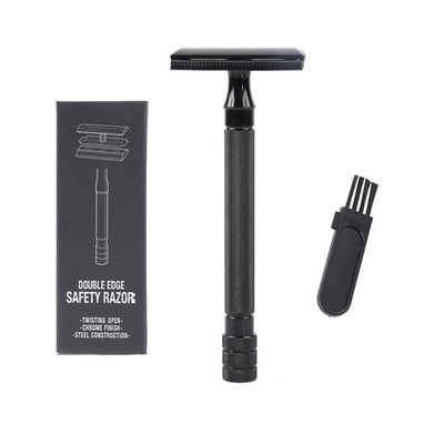 Classic Men Shaver Adjustable Safety Razor Double Edge Stain