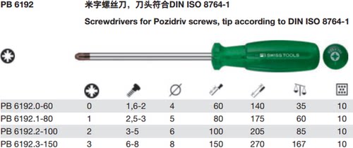 瑞士多功能防滑米字螺丝