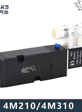 亚德客型侧面板式电磁阀4M110-06/4M210-08/4M310-10-A/B-DC24V
