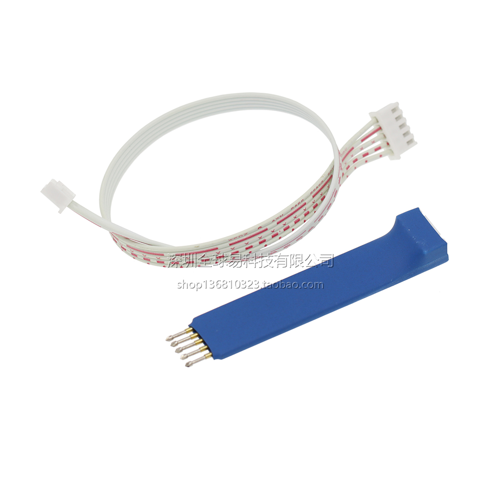 2.54mm-5P 烧写针 ARM 烧录 下载线 探针 测试针 弹簧针STM32