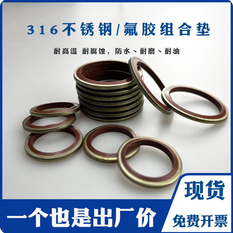 氟胶不锈钢组合垫圈耐高