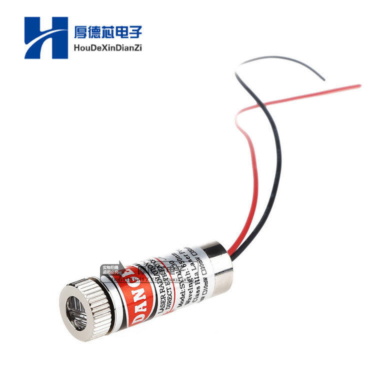 点状一字线光头 激光器激光管激光模组可调焦距 3-5V工业状激光头