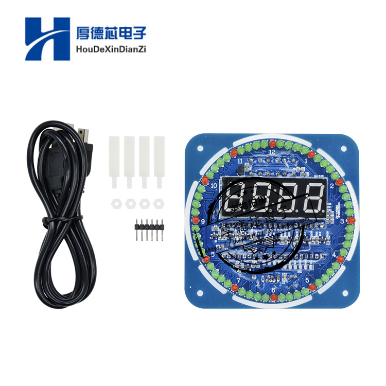旋转显示创意电子时钟表