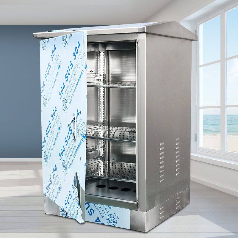 304不锈钢室外防水网络机柜1.2米监控设备柜户外配电柜电气柜定制