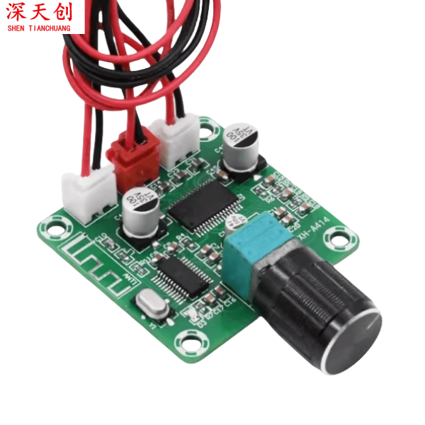 XH-A414 蓝牙数字功放板TPA3118D2供电DC12-24V输出50W