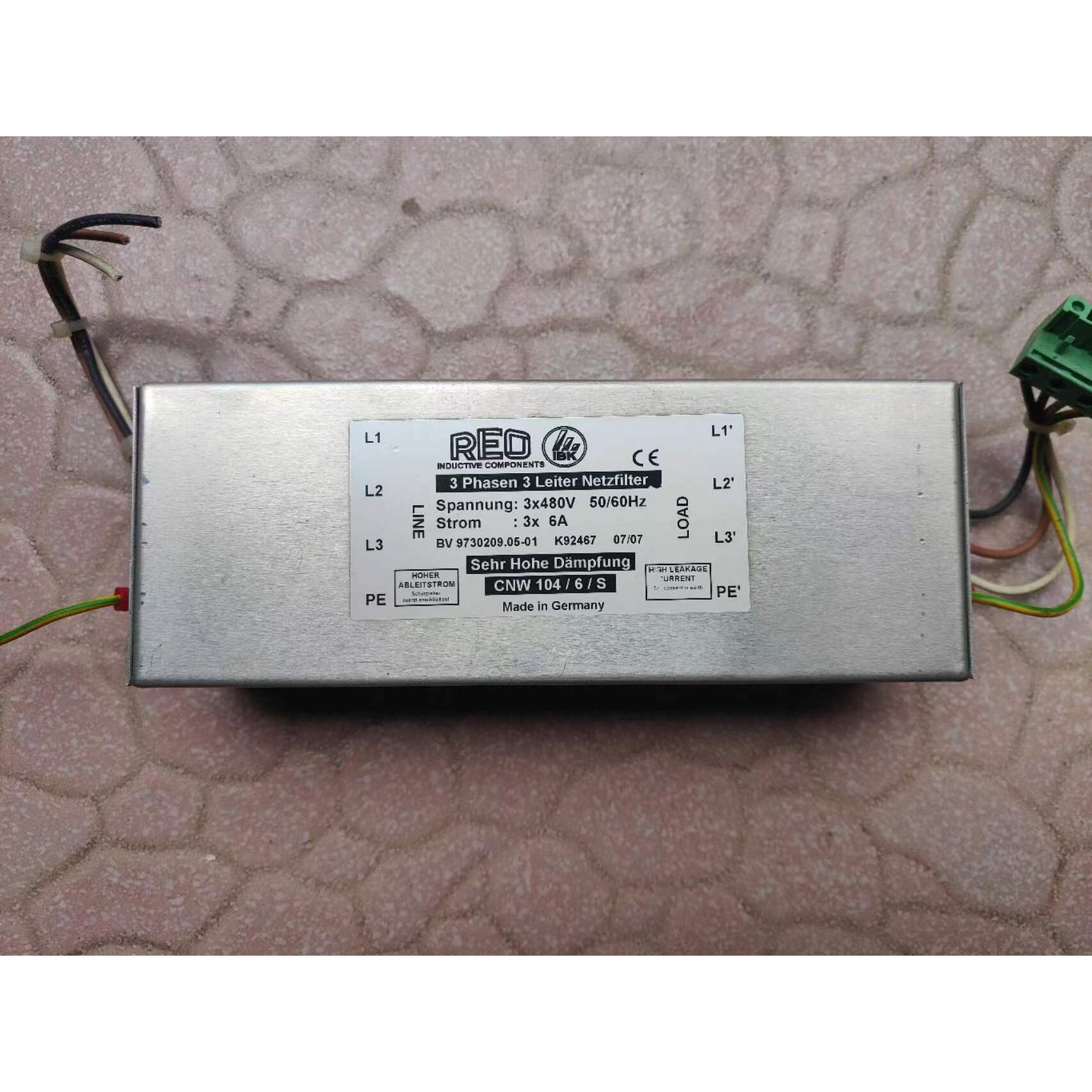 询价德国REO原装滤波器 3x480V CNW104/6/S议价