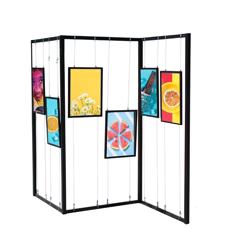 移动折叠画展板书学校单