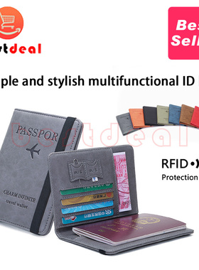 Passport Holder Slim Travel Wallet RFID Blocking Card Case