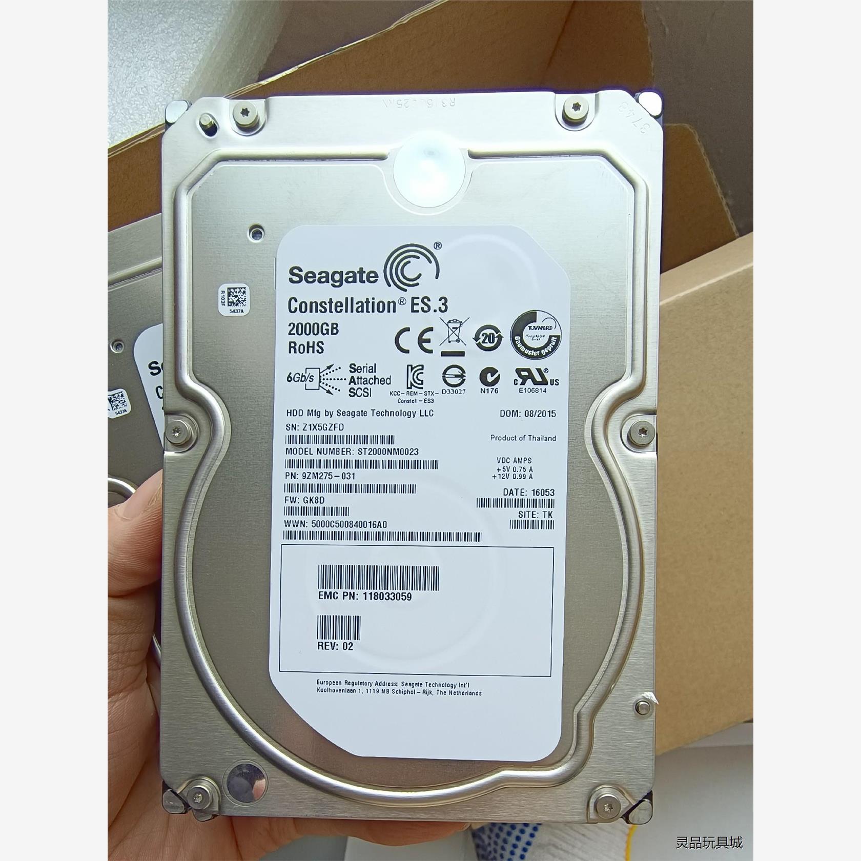 全新二手ST2000NM0023 希捷 2TB  3.5寸 SAS服议价商品