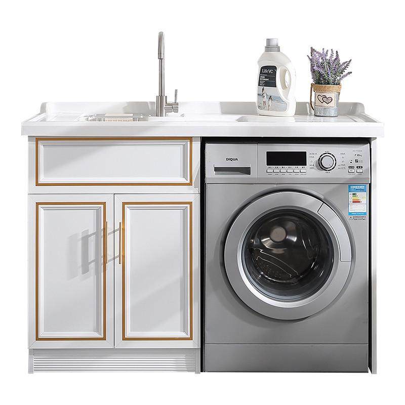 武汉切角定制太空铝合金柜阳台柜石英石带搓衣板一体洗衣柜铝蜂,家装主材,浴室柜,淘宝优惠券,粉丝福利购,淘宝优惠卷