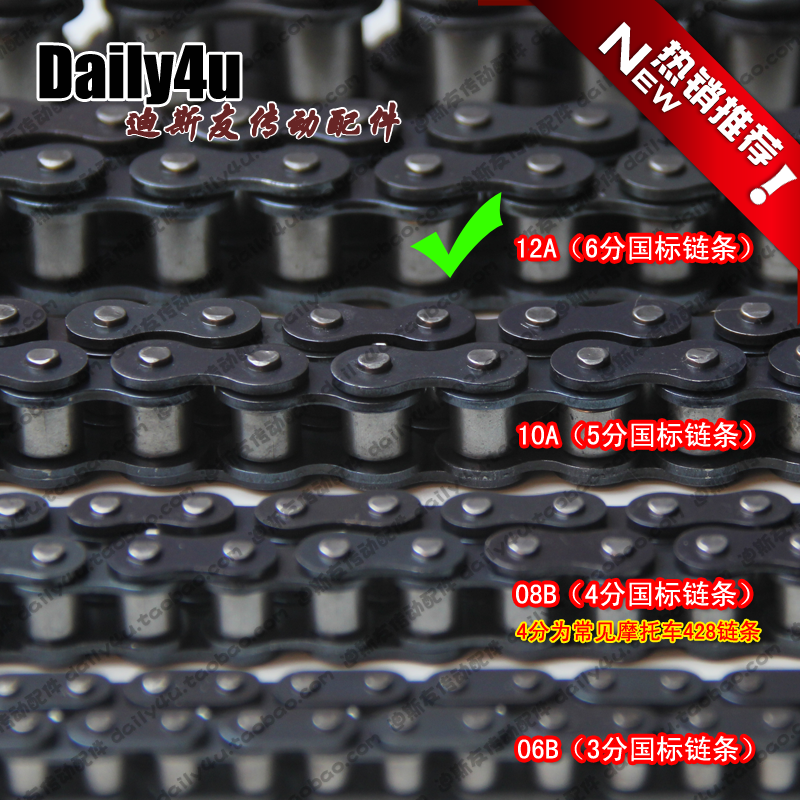 12A-1/RS60A/630/国标链条/6分链条/节距15.875/长度1.524米/耐用