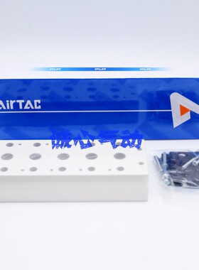 亚德客电磁阀底座汇流板3V300M-2F/3F/4F/5F/6F/7F/8F/9F/10F/11F