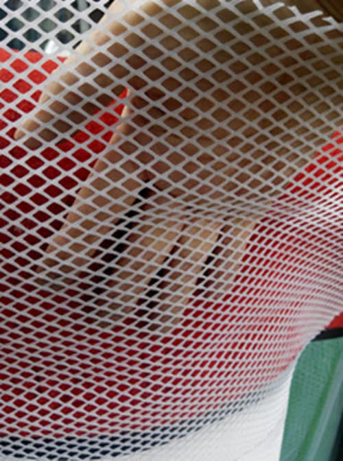 白色米宽塑料平网养殖阳