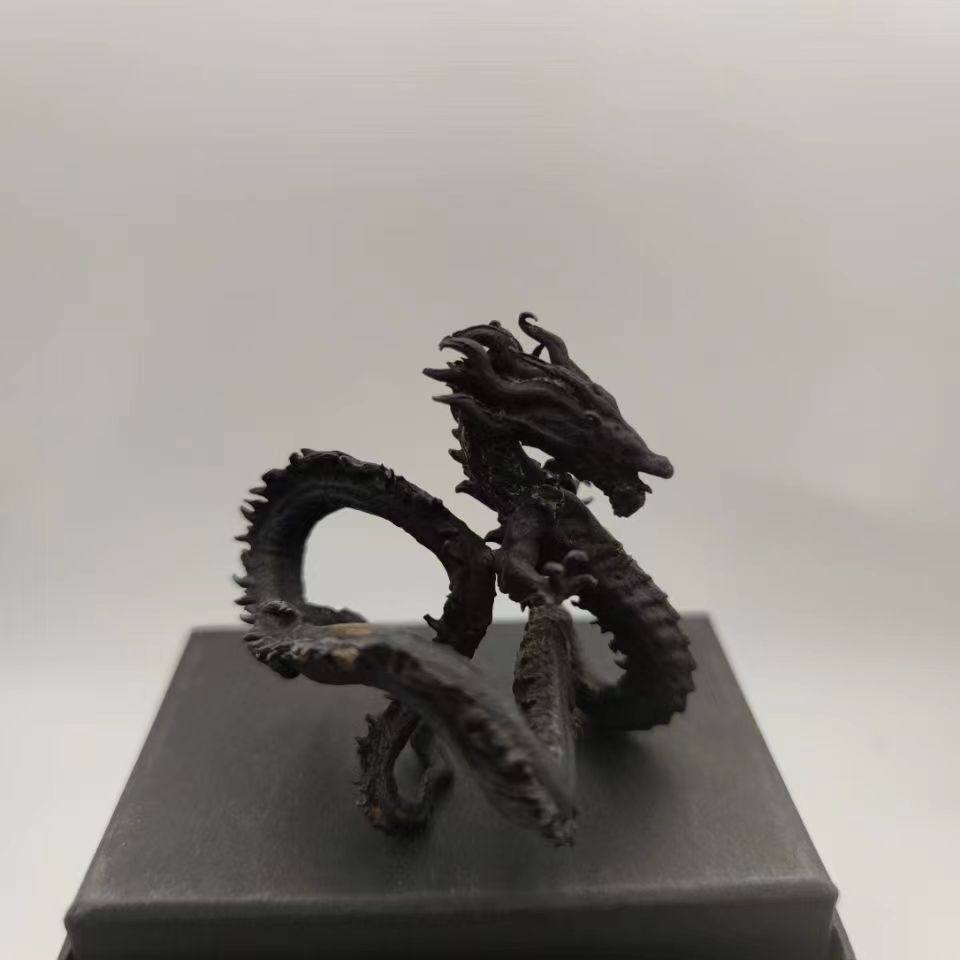 神龙纯铜实心模型摆件生肖高档工艺品龙形手办风水龙招财镇宅玄关