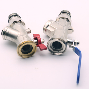 地暖分水器过滤套阀ppr进水回水暖气活接压力表阀门铜大流量孔径