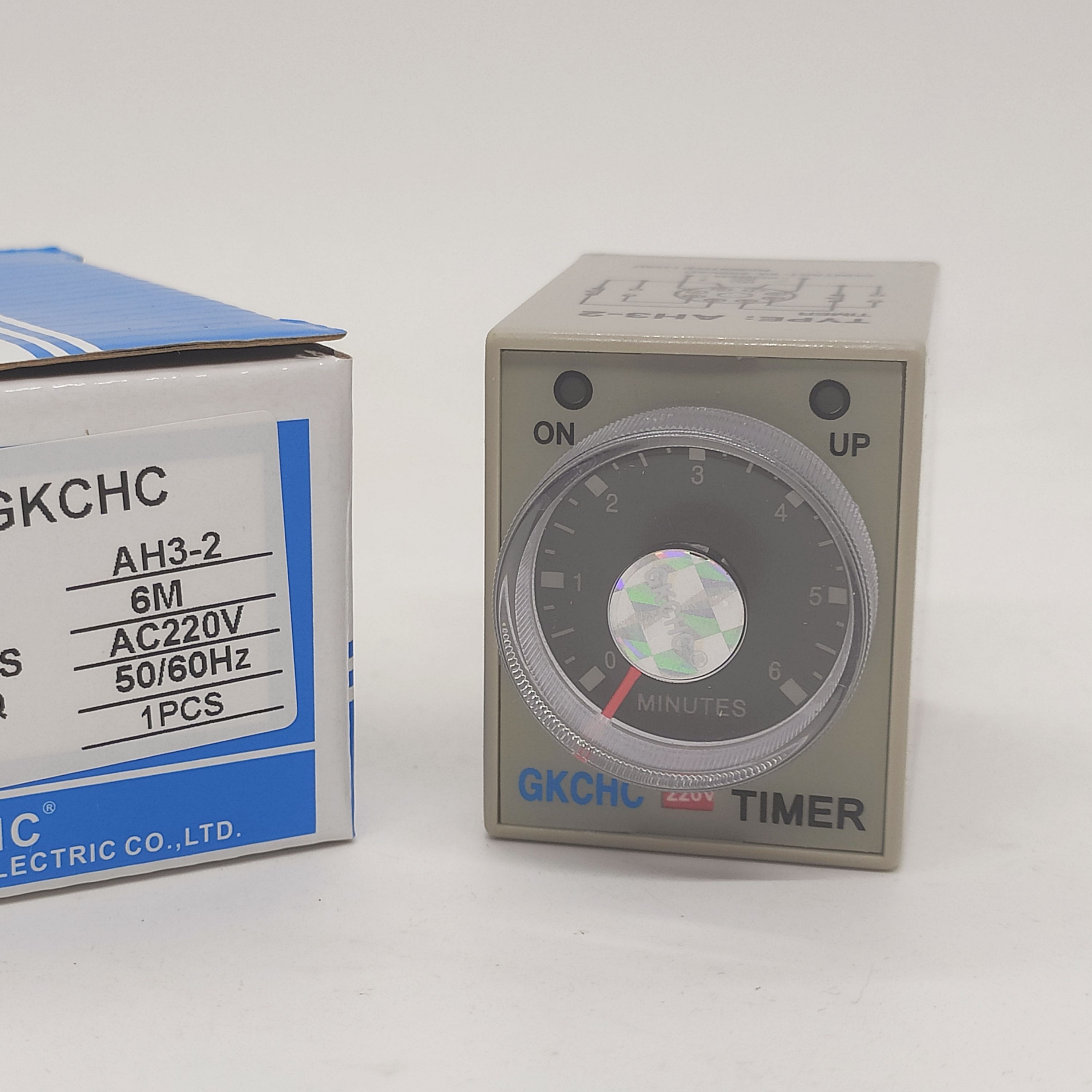 询价GKCHC继电器AH3-2时间继电器园8脚时间制时间控制器AC220V DC