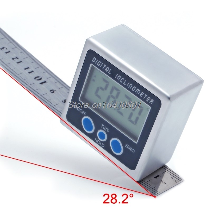 New Digital Angle Gauge Meter Mini Protractor 360 Degree