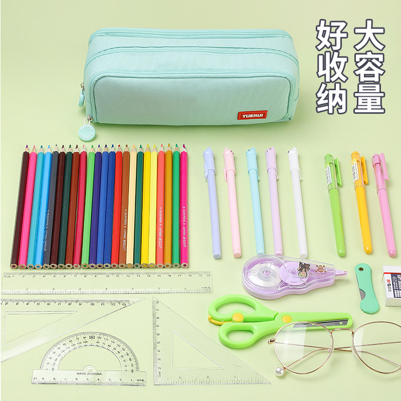 热销大容量三层笔袋学生