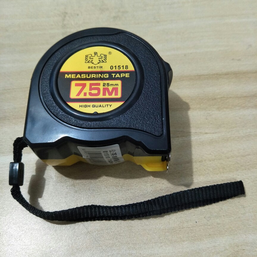 台湾鹰之印品牌BST-01518公英制钢卷尺7.5*25mm测量长度7.5米
