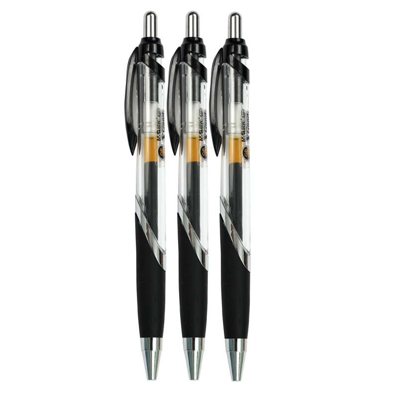 晨光中性笔GP-1350按动中性笔0.5mm水笔黑色笔办公签字会议笔 G-5