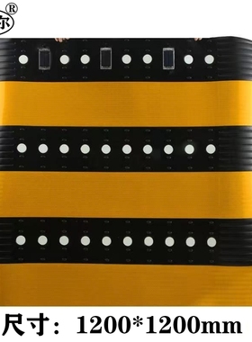 新天尔防撞贴 XTE-FJSD太阳能防外破警示灯 1200*1200mm黄黑色