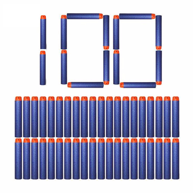 100Pcs Soft Toy Gun EVA Bullets 7.2cm Refill Darts For Nerf