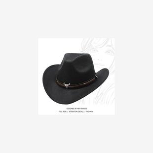 cowboy hat西部礼帽 women sun cap jazz western hat and men