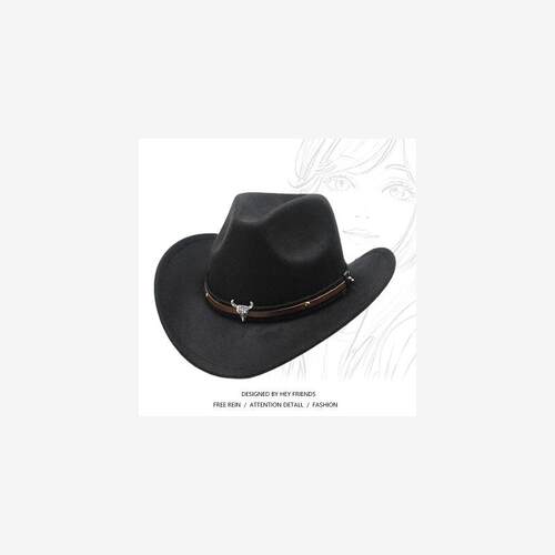men and women's hat western cowboy jazz cap sun hat西部礼帽