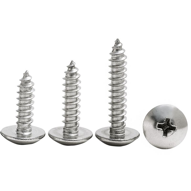 不锈钢十字大扁头自攻螺