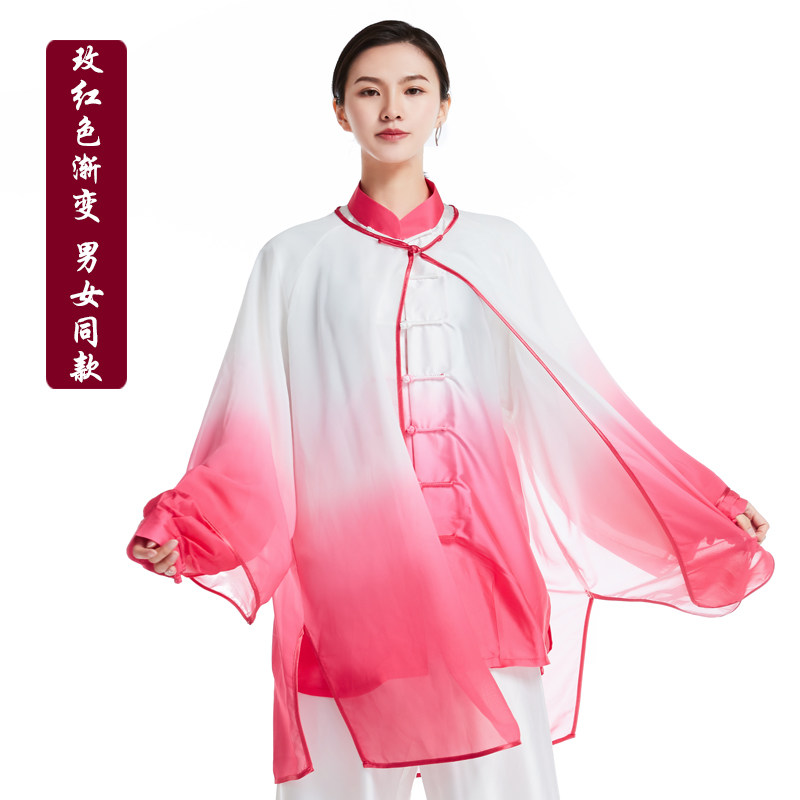 太极服女单件上衣披纱武