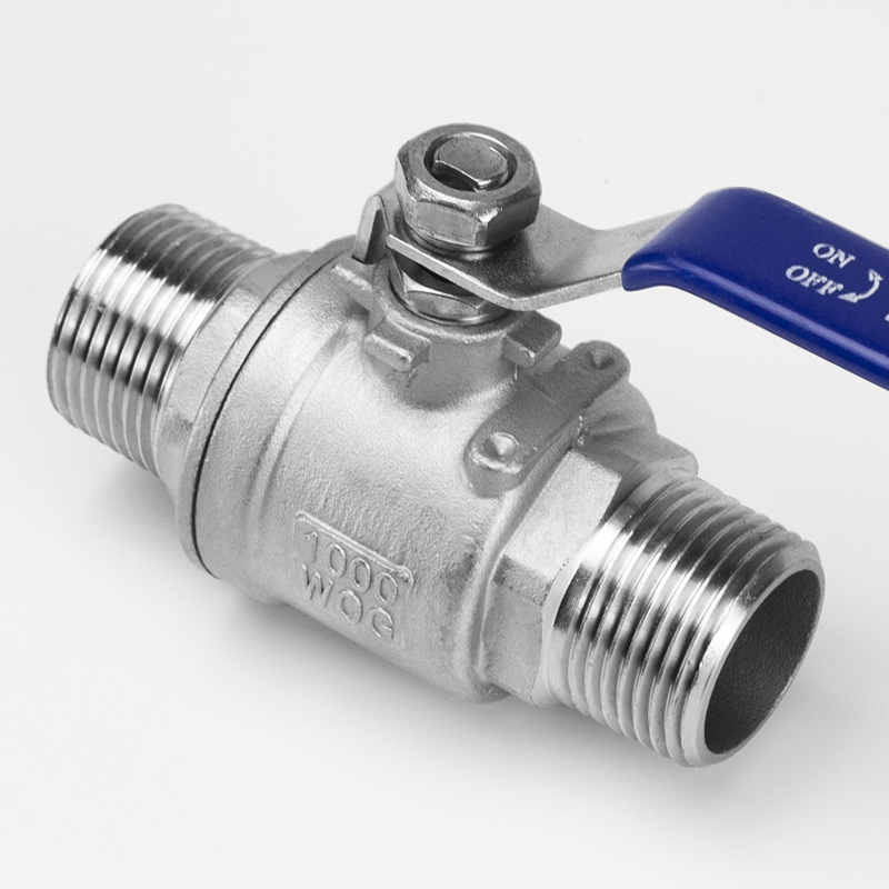 不锈钢二两片式外丝球阀