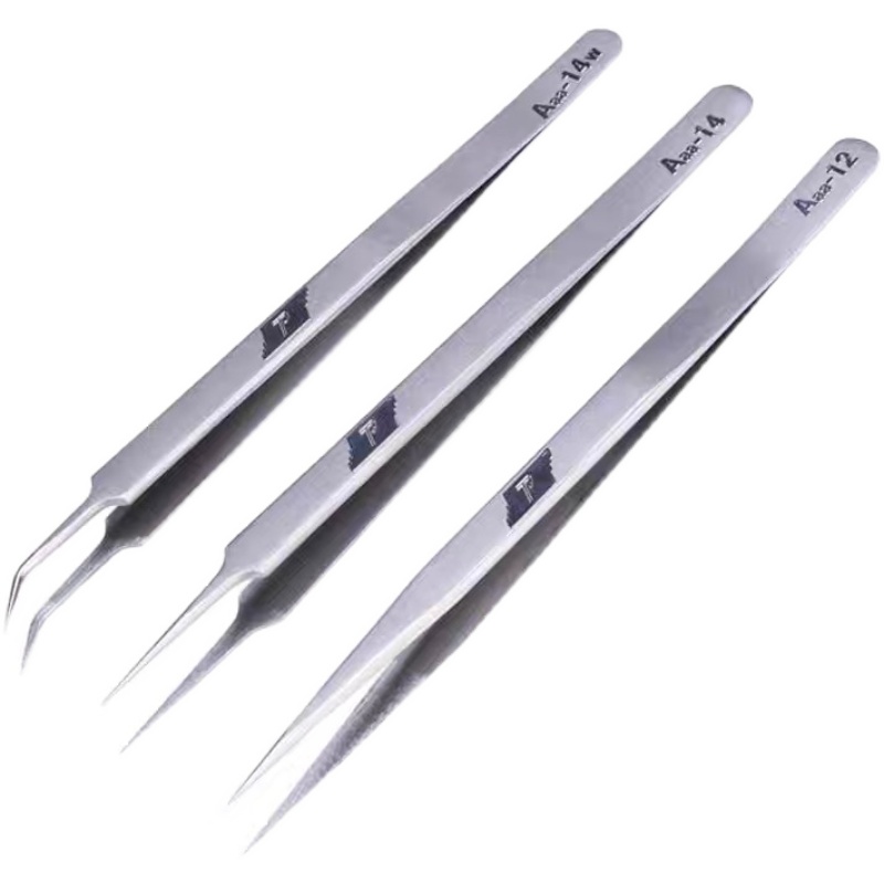 牌磨沙精密加长大硬镊子