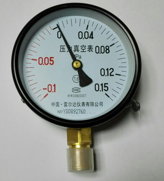 雷尔达牌压力真空表直径