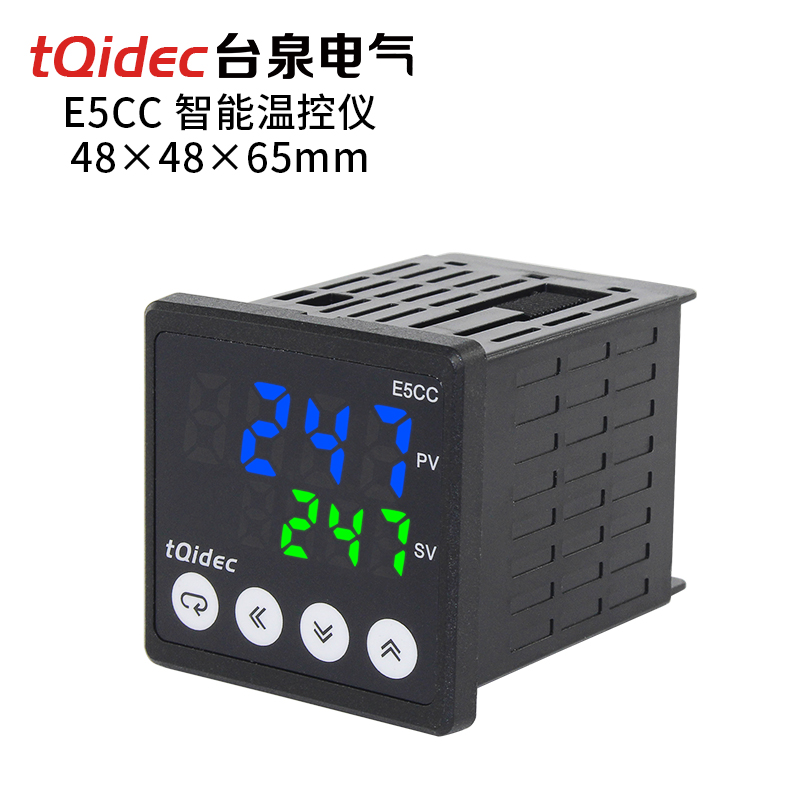 tqidec台泉电气智能数显温控器E5CC多种信号输入PID调节控制