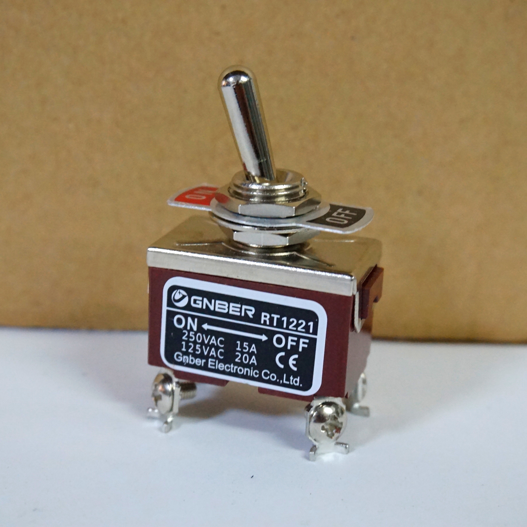 冈本工控 二极一通型摇柄钮子开关 RT-1221