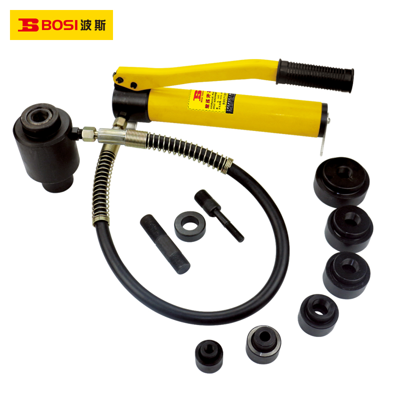 波斯不锈钢液压开孔器8AB\15拉孔薄铁板手动铜板铝板打孔机桥架梁