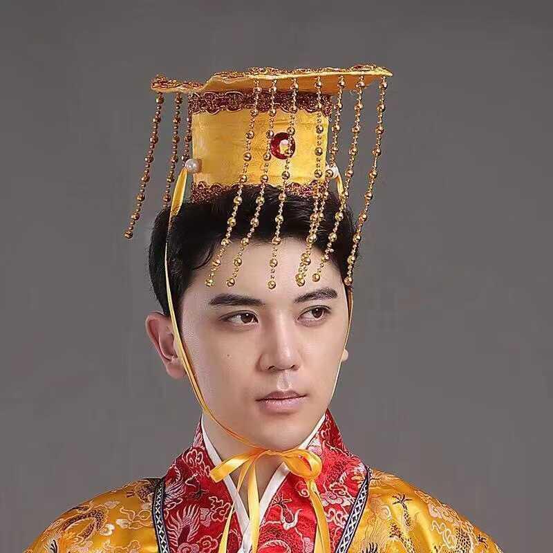 古代皇帝帽子唐装瓜皮地