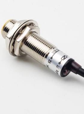 霍尔传感器 NJK5002C M12 NPN三线常开配磁铁磁性感应接近开关