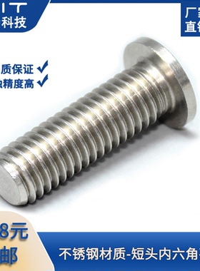 CBSTS/SBSTS不锈钢短头大平头内六角螺丝钉M2 M3 M4 M5 M6 M8 M10