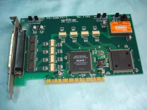 9成新CONTEC的PO-32B（PCI) No.7165 通讯/信数据采集DAQ卡