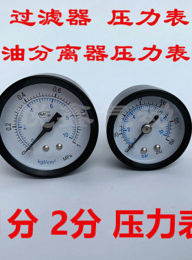 AR2000 AFR/AFC BFC AW2000 AC3010 油水分离器压力1分2分压力表