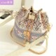 bag shoulder chain Women bucket canvas women handbag