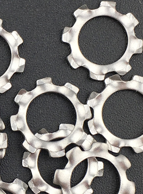 304外平齿垫圈DIN6797A 外齿形垫片防松防滑锁紧金属垫圈m3m4-m30