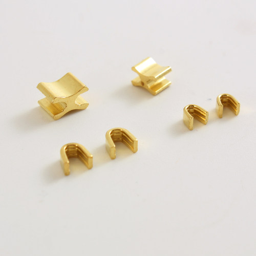 H65铜材料 拉链上下止 码装拉链头尾止 堵头封尾 3号5号 金色档码